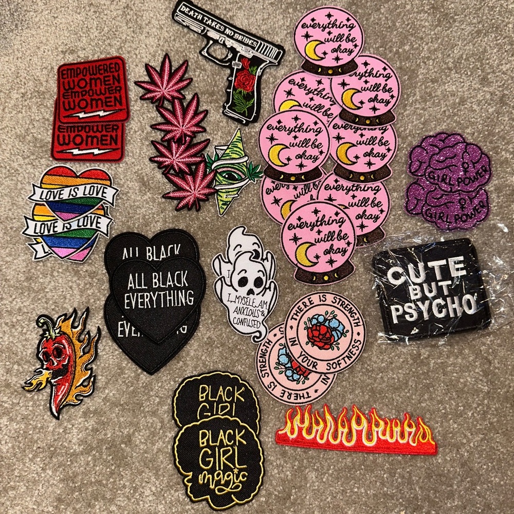 Trendy Embroidered Patch Set Iron On